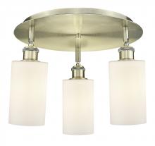 Innovations Lighting 516-3C-AB-G801 - Clymer - 3 Light - 16 inch - Antique Brass - Flush Mount