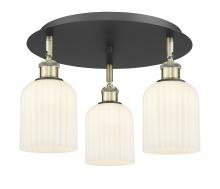 Innovations Lighting 516-3C-BAB-G559-5GWH - Bridal Veil - 3 Light - 17 inch - Black Antique Brass - Flush Mount