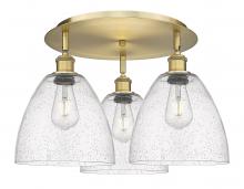 Innovations Lighting 516-3C-BB-GBD-94 - Bristol - 3 Light - 21 inch - Brushed Brass - Flush Mount