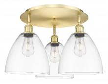 Innovations Lighting 516-3C-SG-GBD-92 - Bristol - 3 Light - 21 inch - Satin Gold - Flush Mount