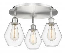 Innovations Lighting 516-3C-SN-G652-6 - Cindyrella - 3 Light - 18 inch - Satin Nickel - Flush Mount