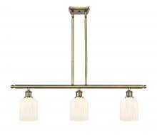 Innovations Lighting 516-3I-AB-G559-5GWH - Bridal Veil - 3 Light - 36 inch - Antique Brass - Cord hung - Island Light