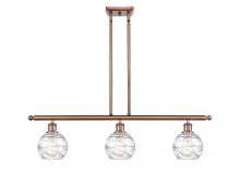 Innovations Lighting 516-3I-AC-G1213-6 - Athens Deco Swirl - 3 Light - 36 inch - Antique Copper - Cord hung - Island Light