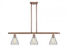 Innovations Lighting 516-3I-AC-G275 - Conesus - 3 Light - 36 inch - Antique Copper - Cord hung - Island Light