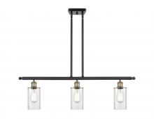  516-3I-BAB-G802 - Clymer - 3 Light - 36 inch - Black Antique Brass - Cord hung - Island Light