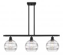  516-3I-BK-G556-8CL - Rochester - 3 Light - 36 inch - Matte Black - Cord hung - Island Light