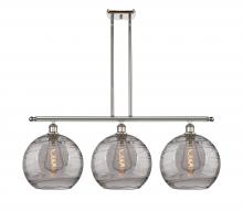 Innovations Lighting 516-3I-PN-G1213-12SM - Athens Deco Swirl - 3 Light - 39 inch - Polished Nickel - Cord hung - Island Light