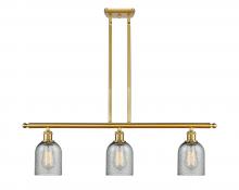  516-3I-SG-G257 - Caledonia - 3 Light - 36 inch - Satin Gold - Cord hung - Island Light