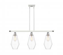  516-3I-WPC-G652-7 - Cindyrella - 3 Light - 36 inch - White Polished Chrome - Cord hung - Island Light