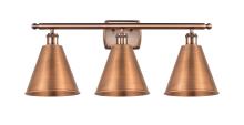 Innovations Lighting 516-3W-AC-MBC-8-AC - Berkshire - 3 Light - 28 inch - Antique Copper - Bath Vanity Light