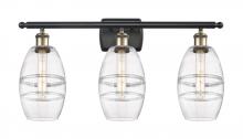 Innovations Lighting 516-3W-BAB-G557-6CL - Vaz - 3 Light - 26 inch - Black Antique Brass - Bath Vanity Light
