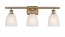  516-3W-BB-G441 - Brookfield - 3 Light - 26 inch - Brushed Brass - Bath Vanity Light