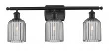 Innovations Lighting 516-3W-BK-G559-5SM - Bridal Veil - 3 Light - 25 inch - Matte Black - Bath Vanity Light