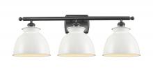 Innovations Lighting 516-3W-OB-M14-W - Adirondack - 3 Light - 28 inch - Oil Rubbed Bronze - Bath Vanity Light