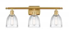 Innovations Lighting 516-3W-SG-G442 - Brookfield - 3 Light - 26 inch - Satin Gold - Bath Vanity Light