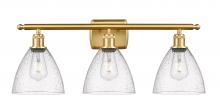 Innovations Lighting 516-3W-SG-GBD-754 - Bristol - 3 Light - 28 inch - Satin Gold - Bath Vanity Light