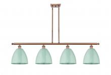  516-4I-AC-MBD-9-SF - Plymouth - 4 Light - 48 inch - Antique Copper - Cord hung - Island Light