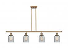  516-4I-BB-G257 - Caledonia - 4 Light - 48 inch - Brushed Brass - Cord hung - Island Light