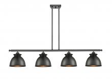 Innovations Lighting 516-4I-BK-M14-BK - Adirondack - 4 Light - 48 inch - Matte Black - Cord hung - Island Light