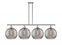 Innovations Lighting 516-4I-PN-G1213-12SM - Athens Deco Swirl - 4 Light - 50 inch - Polished Nickel - Cord hung - Island Light