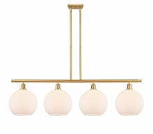 Innovations Lighting 516-4I-SG-G121-10 - Athens - 4 Light - 48 inch - Satin Gold - Stem Hung - Island Light