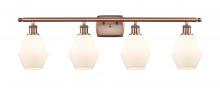 Innovations Lighting 516-4W-AC-G651-6-LED - Cindyrella - 4 Light - 36 inch - Antique Copper - Bath Vanity Light