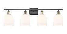  516-4W-BAB-G558-6GWH - Bella - 4 Light - 36 inch - Black Antique Brass - Bath Vanity Light