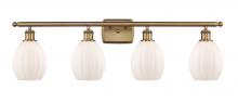  516-4W-BB-G81 - Eaton - 4 Light - 36 inch - Brushed Brass - Bath Vanity Light