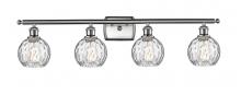 Innovations Lighting 516-4W-SN-G1215-6 - Athens Water Glass - 4 Light - 36 inch - Brushed Satin Nickel - Bath Vanity Light