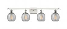 Innovations Lighting 516-4W-WPC-G104 - Belfast - 4 Light - 36 inch - White Polished Chrome - Bath Vanity Light