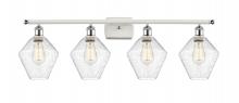 Innovations Lighting 516-4W-WPC-G654-8 - Cindyrella - 4 Light - 38 inch - White Polished Chrome - Bath Vanity Light