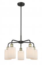 Innovations Lighting 516-5CR-BAB-G341 - Hadley - 5 Light - 23 inch - Black Antique Brass - Chandelier