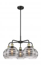 Innovations Lighting 516-5CR-BAB-G556-8SM - Rochester - 5 Light - 26 inch - Black Antique Brass - Chandelier