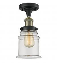 Innovations Lighting 517-1CH-BAB-G182 - Canton - 1 Light - 6 inch - Black Antique Brass - Semi-Flush Mount