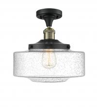  517-1CH-BAB-G694-12 - Bridgeton - 1 Light - 12 inch - Black Antique Brass - Semi-Flush Mount