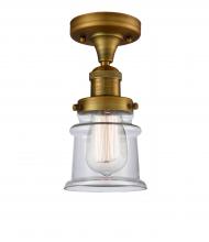 Innovations Lighting 517-1CH-BB-G182S - Canton - 1 Light - 6 inch - Brushed Brass - Semi-Flush Mount