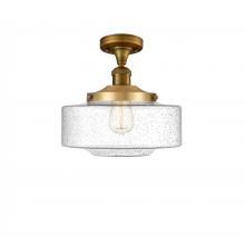  517-1CH-BB-G694-12 - Bridgeton - 1 Light - 12 inch - Brushed Brass - Semi-Flush Mount