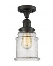 Innovations Lighting 517-1CH-OB-G184 - Canton - 1 Light - 6 inch - Oil Rubbed Bronze - Semi-Flush Mount