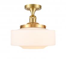  517-1CH-SG-G691-12 - Bridgeton - 1 Light - 12 inch - Satin Gold - Semi-Flush Mount