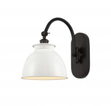 Innovations Lighting 518-1W-OB-M14-W - Adirondack - 1 Light - 8 inch - Oil Rubbed Bronze - Sconce