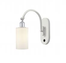 Innovations Lighting 518-1W-WPC-G801 - Clymer - 1 Light - 4 inch - White Polished Chrome - Sconce