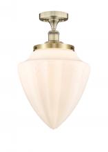 Innovations Lighting 616-1F-AB-G661-12 - Bridgeton - 1 Light - 16 inch - Antique Brass - Semi-Flush Mount