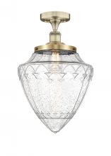 Innovations Lighting 616-1F-AB-G664-12 - Bridgeton - 1 Light - 12 inch - Antique Brass - Semi-Flush Mount