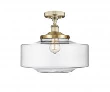 Innovations Lighting 616-1F-AB-G692-16 - Bridgeton - 1 Light - 12 inch - Antique Brass - Semi-Flush Mount