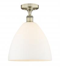 Innovations Lighting 616-1F-AB-GBD-121 - Bristol - 1 Light - 12 inch - Antique Brass - Semi-Flush Mount