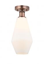 Innovations Lighting 616-1F-AC-G651-7 - Cindyrella - 1 Light - 7 inch - Antique Copper - Semi-Flush Mount