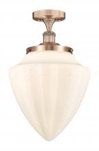 Innovations Lighting 616-1F-AC-G661-12 - Bridgeton - 1 Light - 12 inch - Antique Copper - Semi-Flush Mount