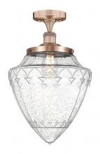 Innovations Lighting 616-1F-AC-G664-12 - Bridgeton - 1 Light - 12 inch - Antique Copper - Semi-Flush Mount