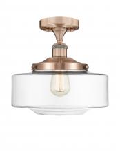 Innovations Lighting 616-1F-AC-G692-12 - Bridgeton - 1 Light - 12 inch - Antique Copper - Semi-Flush Mount