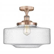 Innovations Lighting 616-1F-AC-G694-16 - Bridgeton - 1 Light - 12 inch - Antique Copper - Semi-Flush Mount